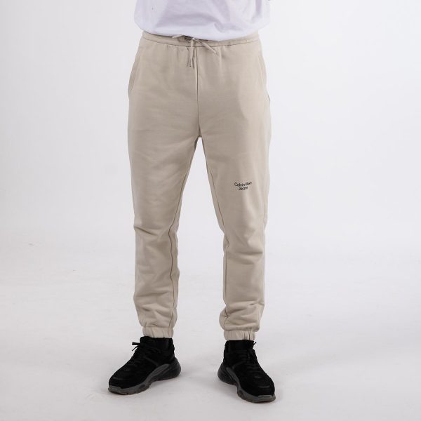 Calvin Klein - Stacked logo pant - Bukser til herre - Hvid - L