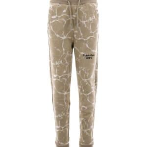Calvin Klein Sweatpants - Relaxed - Horseraddish Water Aop - 10 år (140) - Calvin Klein Bukser - Bomuld