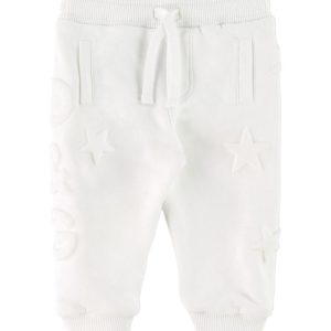 Dolce & Gabbana Sweatpants - Hvid m. Stjerner - 18-24 mdr - Dolce & Gabbana Bukser - Bomuld