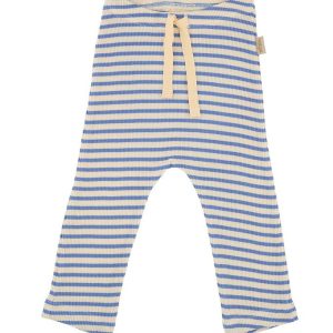 Petit Piao Bukser - Modal Striped - Blue Sky/Cream - 56 - Petit Piao Bukser - Bomuld