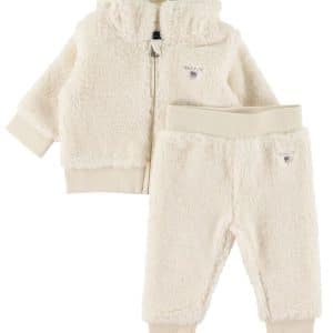 GANT Sweatsæt - Cardigan/Bukser - Cream - 74 - GANT Sweatshirt