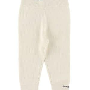 Calvin Klein Bukser - Rib - Contrast - Ivory - 74 - Calvin Klein Bukser - Uld