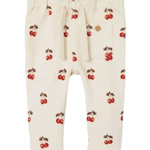 Lil' Atelier Bukser - NbfRonja - Whitecap Gray/Cherries
