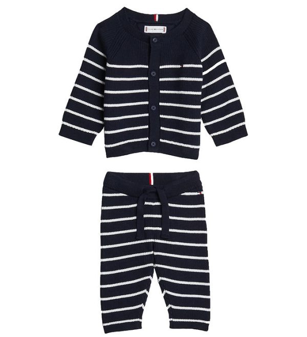 Tommy Hilfiger Gaveæske - Cardigan/Bukser - Strik - Desert Sky S