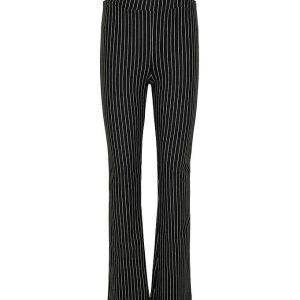 Kids Only Bukser - KogBlair Striped Flared - Black/Cloud Dancer