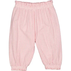 Seersucker stripe bukser - Balsam cream/ Bubblegum - 86