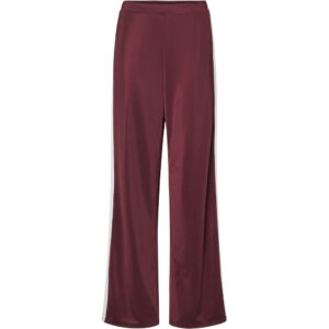 PIECES dame bukser PCFELICIA - Tawny Port Pinkaboo/white stripe