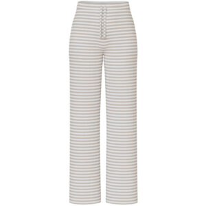 PIECES dame bukser PCLAYA - Bright White Silver gray